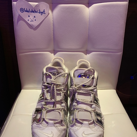 Nike Air More Uptempo Chrome White, size 10 - Picture 1 of 4
